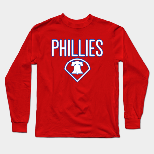 Philadelphia Phillies Long Sleeve T-Shirt - Philadelphia Phillies by DK Art & Design